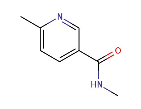 Molecular Structure of 102871-59-0 (Nicotinamide, N,6-dimethyl- (6CI))