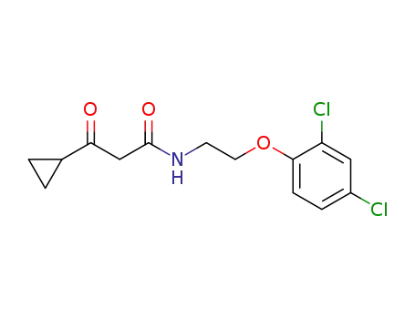 3-cyclopropyl-<i>N</i>-[2-(2,4-dichloro-phenoxy)-ethyl]-3-oxo-propionamide