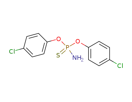 Molecular Structure of 15045-55-3 (Phosphoramidothioic acid O,O-bis(p-chlorophenyl) ester)