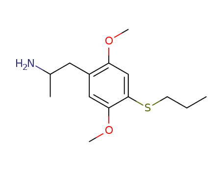 Molecular Structure of 207740-16-7 (Benzeneethanamine, 2,5-dimethoxy-a-methyl-4-(propylthio)-)