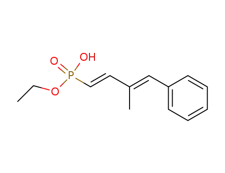 Phosphonic acid, [(1E,3E)-3-methyl-4-phenyl-1,3-butadienyl]-,
monoethyl ester
