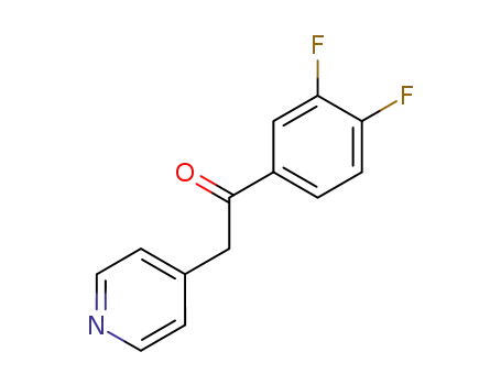 Molecular Structure of 216076-14-1 (Ethanone, 1-(3,4-difluorophenyl)-2-(4-pyridinyl)-)