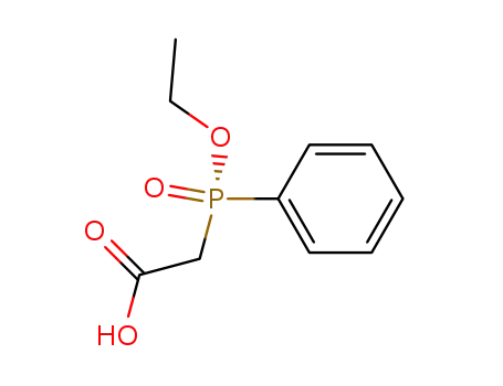 Molecular Structure of 18952-15-3 (Acetic acid, 2-[(S)-ethoxyphenylphosphinyl]-)