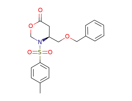 6H-1,3-Oxazin-6-one,
tetrahydro-3-[(4-methylphenyl)sulfonyl]-4-[(phenylmethoxy)methyl]-, (4S)-
