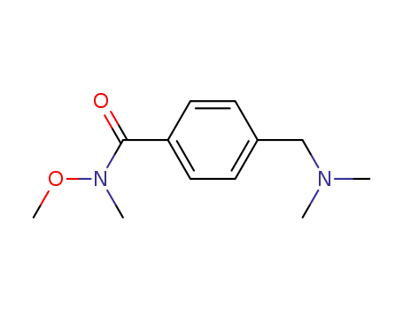 4-dimethylaminomethyl-<i>N</i>-methoxy-<i>N</i>-methyl-benzamide