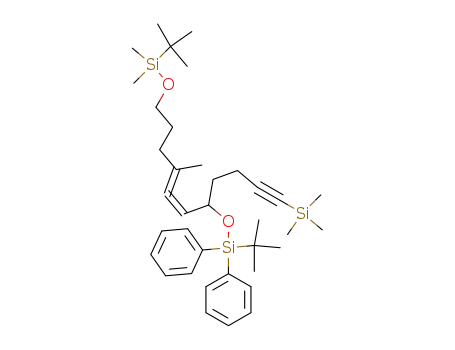 4,12-Dioxa-3,13-disilapentadeca-6,7-diene,
2,2,8,13,13,14,14-heptamethyl-3,3-diphenyl-5-[4-(trimethylsilyl)-3-butyn-
1-yl]-