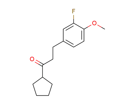 1-cyclopentyl-3-(3-fluoro-4-methoxy-phenyl)-propan-1-one