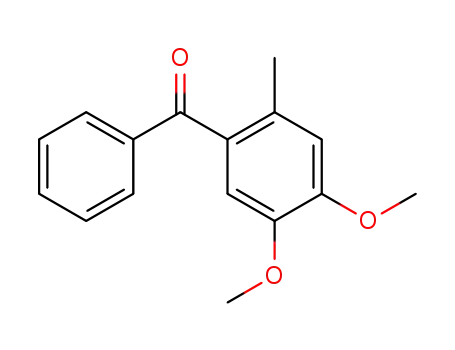 Molecular Structure of 52806-39-0 (4,5-Dimethoxy-2-methylbenzophenone)