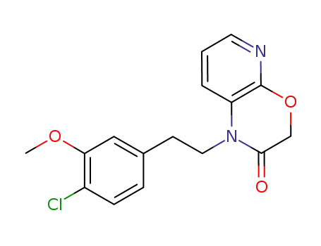 1H-Pyrido[2,3-b][1,4]oxazin-2(3H)-one,
1-[2-(4-chloro-3-methoxyphenyl)ethyl]-