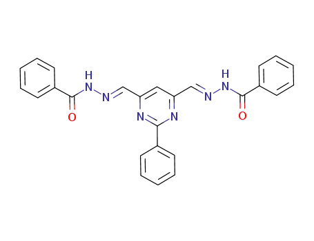 C<sub>6</sub>H<sub>5</sub>CONHNCHC<sub>10</sub>H<sub>6</sub>N<sub>2</sub>CHN<sub>2</sub>HCOC<sub>6</sub>H<sub>5</sub>