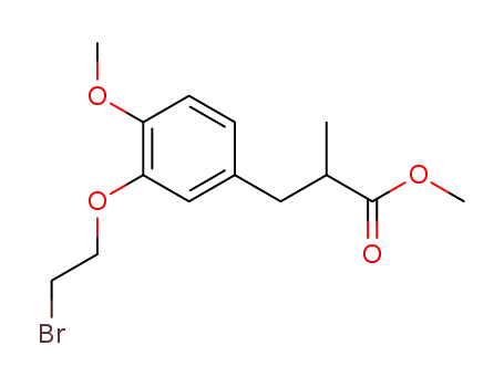 3-[3-(2-bromo-ethoxy)-4-methoxy-phenyl]-2-methyl-propionic acid methyl ester