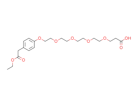 3-[2-(2-{2-[2-(4-ethoxycarbonylmethyl-phenoxy)-ethoxy]-ethoxy}-ethoxy)-ethoxy]-propionic acid