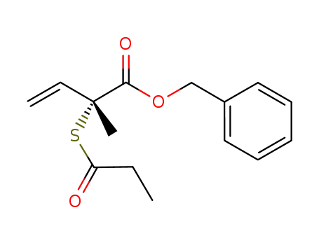 (R)-benzyl 2-methyl-2-(propionylthio)but-3-enoate