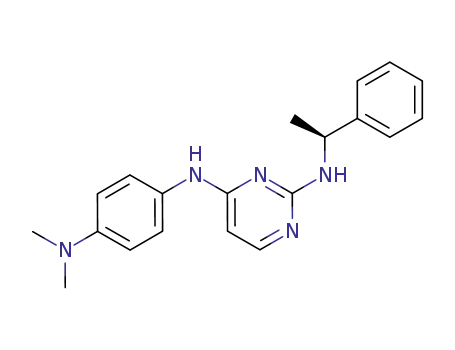 <i>N</i><sup>4</sup>-(4-dimethylamino-phenyl)-<i>N</i><sup>2</sup>-(1-phenyl-ethyl)-pyrimidine-2,4-diamine
