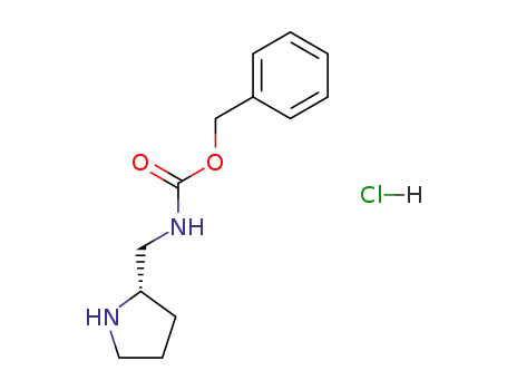 Molecular Structure of 1033245-45-2 (S-2-(CBZ-AMINOMETHYL)PYRROLIDINE-HCl)