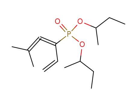Molecular Structure of 94445-73-5 (Phosphonic acid, (1-ethenyl-3-methyl-1,2-butadienyl)-,
bis(1-methylpropyl) ester)