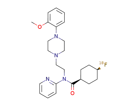 Molecular Structure of 223699-98-7 (trans-4-(18Fluoro)-N-[2-[4-(2-methoxyphenyl)piperazin-1-yl]ethyl]-N-(2-pyridinyl)cyclohexanecarboxamide)
