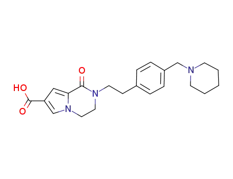 Pyrrolo[1,2-a]pyrazine-7-carboxylic acid,
1,2,3,4-tetrahydro-1-oxo-2-[2-[4-(1-piperidinylmethyl)phenyl]ethyl]-