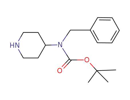 Molecular Structure of 934695-78-0 (TERT-BUTYL N-BENZYL-N-(PIPERIDIN-4-YL)CARBAMATE)