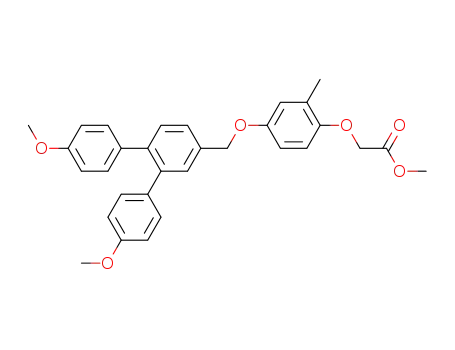 [4-(3,4-bis(4-methoxyphenyl)benzyloxy)-2-methylphenoxy]acetic acid methyl ester