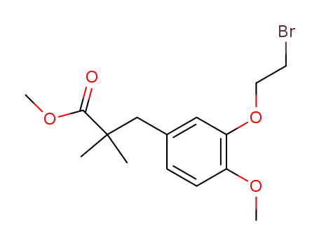 3-[3-(2-bromo-ethoxy)-4-methoxy-phenyl]-2,2-dimethyl-propionic acid methyl ester