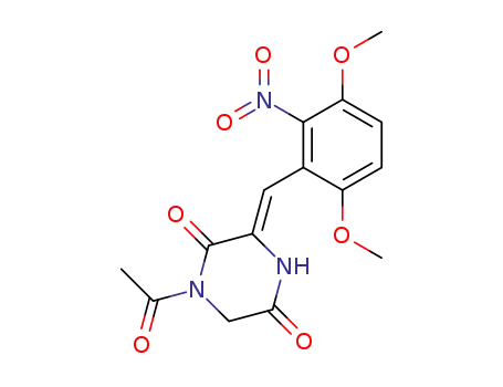 1-Acetyl-3-[1-(3,6-dimethoxy-2-nitro-phenyl)-meth-(Z)-ylidene]-piperazine-2,5-dione