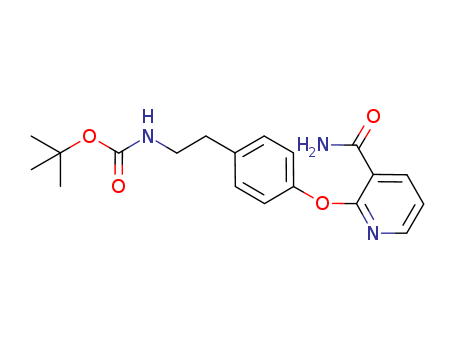 Carbamic acid, [2-[4-[[3-(aminocarbonyl)-2-pyridinyl]oxy]phenyl]ethyl]-,  1,1-dimethylethyl ester