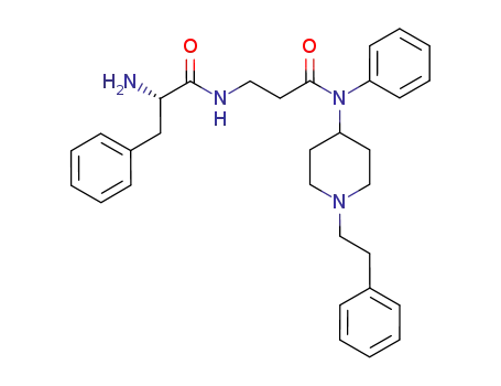 2-amino-<i>N</i>-{2-[(1-phenethyl-piperidin-4-yl)-phenyl-carbamoyl]-ethyl}-3-phenyl-propionamide