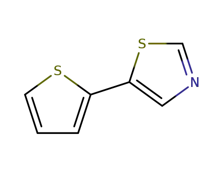 Molecular Structure of 332113-83-4 (Thiazole, 5-(2-thienyl)-)