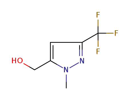 Molecular Structure of 949898-58-2 ((1-Methyl-3-trifluoromethyl-1H-pyrazol-5-yl)-methanol)