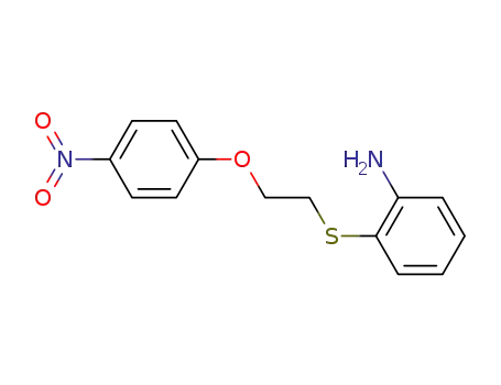 Molecular Structure of 919285-38-4 (Benzenamine, 2-[[2-(4-nitrophenoxy)ethyl]thio]-)