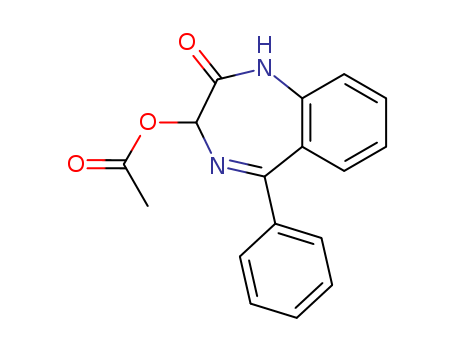 2H-1,4-Benzodiazepin-2-one, 3-(acetyloxy)-1,3-dihydro-5-phenyl-