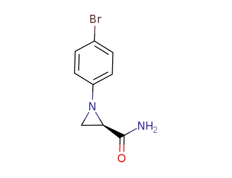 Molecular Structure of 933453-54-4 ((S)-1-(4-BROMOPHENYL)AZIRIDINE-2-CARBOXAMIDE)