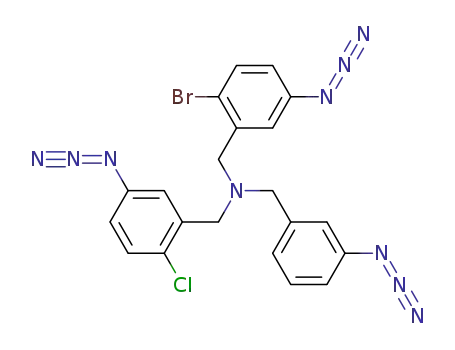 N-(3-azidobenzyl)-N-(5-azido-2-bromobenzyl)-N-(5-azido-2-chlorobenzyl)amine