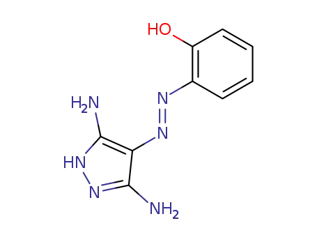 Molecular Structure of 140651-20-3 (Phenol, 2-[(3,5-diamino-1H-pyrazol-4-yl)azo]-)