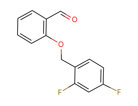 Molecular Structure of 632626-21-2 (Benzaldehyde, 2-[(2,4-difluorophenyl)methoxy]-)