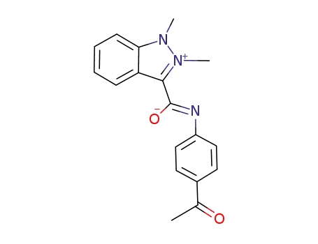 1,2-dimethyl-1H-indazolium-3-(N-4-acetylphenyl)amidate
