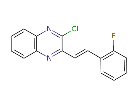 2-chloro-3-(2-(2-fluorophenyl)ethenyl)quinoxaline
