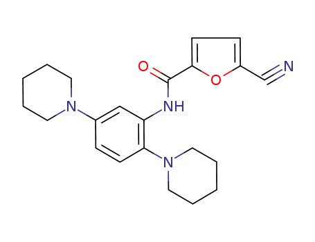 N-[2,5-bis(1-piperidyl)phenyl]-5-cyano-furan-2-carboxamide