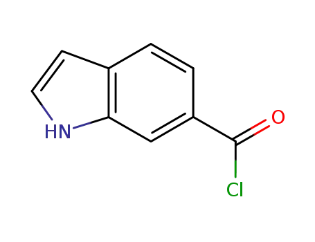 Molecular Structure of 215941-02-9 (1H-Indole-6-carbonyl chloride (9CI))