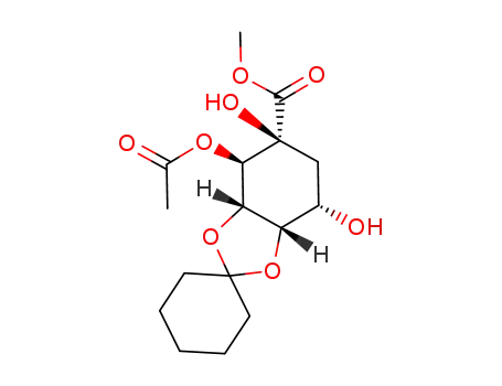 methyl (1S,2R,3S,4S,5S)-2-O-acetyl-3,4-O-cyclohexylidene-1,2,3,4,5-pentahydroxycyclohexane-1-carboxylate