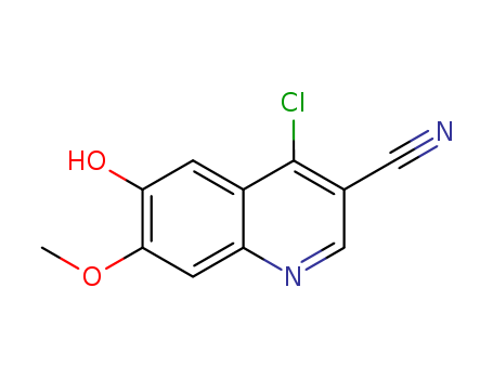 3-Quinolinecarbonitrile, 4-chloro-6-hydroxy-7-Methoxy-