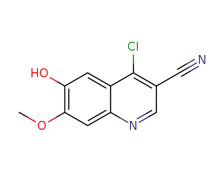 3-퀴놀린카보니트릴, 4-클로로-6-하이드록시-7-메톡시-