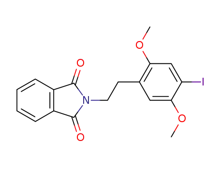 Molecular Structure of 64584-29-8 (N-[2-(2,5-Dimethoxy-4-iodophenyl)ethyl]phthalimide)