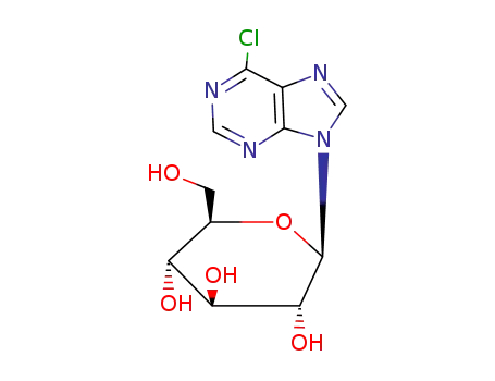Molecular Structure of 66981-23-5 (6-CHLOROPURINE GLUCOSIDE)