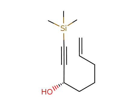 Molecular Structure of 1005773-96-5 ((S)-1-(trimethylsilyl)oct-7-en-1-yn-3-ol)