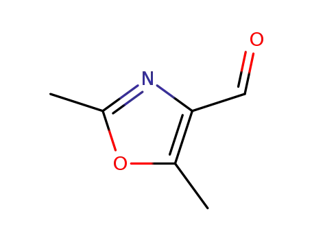 Molecular Structure of 92901-88-7 (2,5-DIMETHYL-1,3-OXAZOLE-4-CARBALDEHYDE)