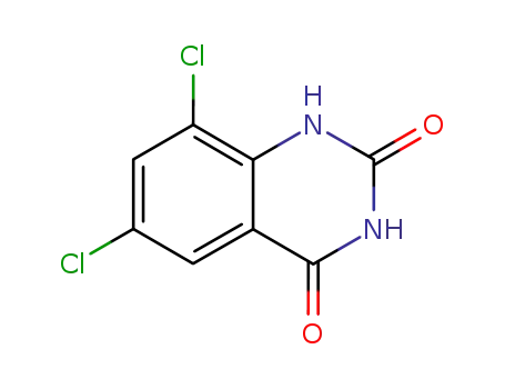 Molecular Structure of 610-24-2 (6,8-dichloroquinazoline-2,4(1H,3H)-dione)