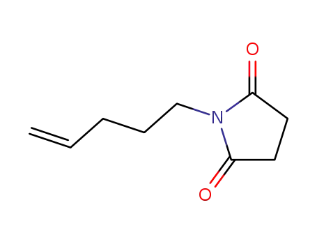 Molecular Structure of 92721-45-4 (2,5-Pyrrolidinedione, 1-(4-pentenyl)-)
