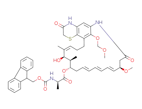 C<sub>31</sub>H<sub>41</sub>N<sub>3</sub>SO<sub>7</sub>C<sub>2</sub>H<sub>4</sub>OC<sub>15</sub>H<sub>10</sub>O<sub>2</sub>